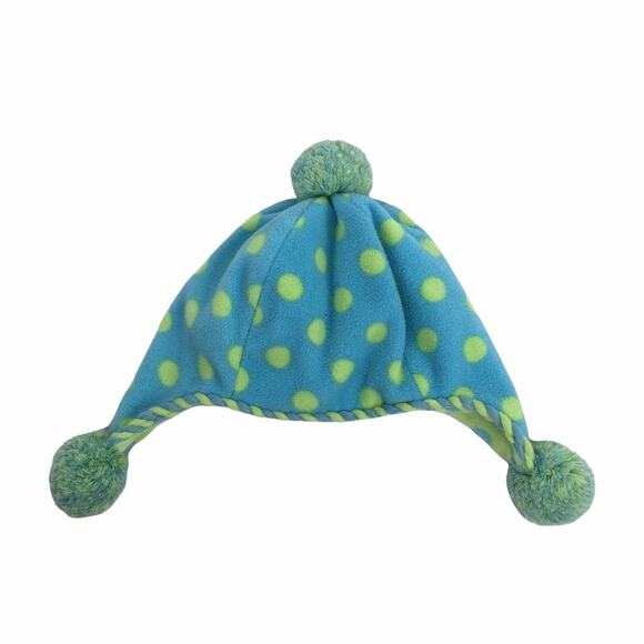 Gap Kids Blue Polka Dots Pom Pom Beanie Size S/M - Picture 5 of 6